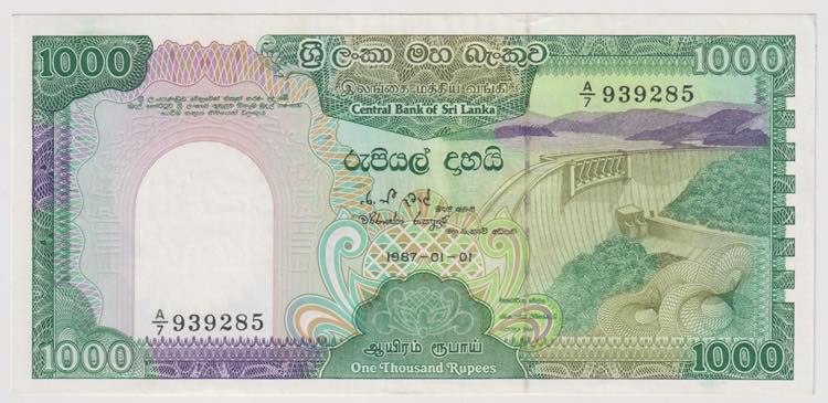 Sri Lanka - 1000 Rupie del ... 